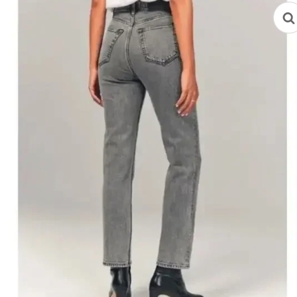 🔸Abercrombie & Fitch Gray Straight Leg Pants - Picture 1 of 8
